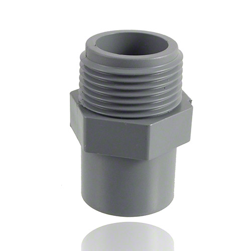 ABS &Uuml;bergangsmuffenippel, konischem BSP-Aussengewinde