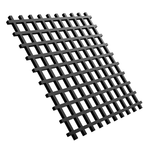 Schutzgitter aus PPs-el, Gr&ouml;&szlig;e 2000 x 1000 x 3 mm, Raster 10 mm, elektrisch leitf&auml;hig